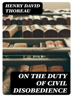 cover image of On the Duty of Civil Disobedience